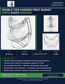 Double-Tier Hanging Fruit Basket — $2.00 Each | 600 Units Available