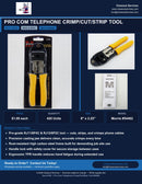 Pro Com Telephone Crimp/Cut/Strip Tool
