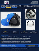 World Poker Tour Hat Official Licensed — $2.00 Each | 300 Units Available