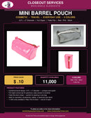 Mini Barrel Pouch — 3 Colors