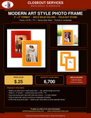 Modern Art Style Photo Frame