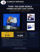 Thor: The Dark World Hammer DecoSet Cake Topper