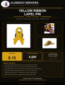 Yellow Ribbon Lapel Pin
