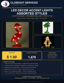 LED Decor Accent Lights — Assorted Styles