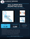 Nail Clipper with Magnifying Glass