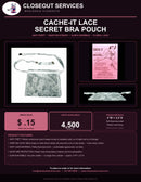 Cache-It Lace Secret Bra Pouch