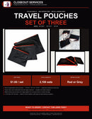 Travel Pouches — Set of Three