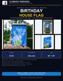 Birthday House Flag