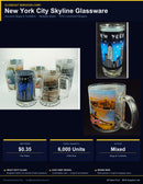 New York City Skyline Glassware