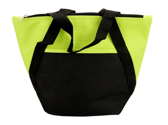 Lime Green Insulated Cooler Tote Bag - Handy and Spacious Lunch-Size Cooler Tote for Keeping Lunches, Beverages, and Groceries Fresh and Cool On-The-Go