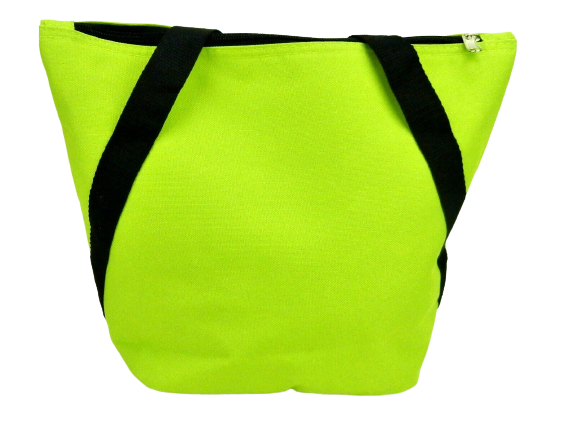 Lime Green Insulated Cooler Tote Bag - Handy and Spacious Lunch-Size Cooler Tote for Keeping Lunches, Beverages, and Groceries Fresh and Cool On-The-Go