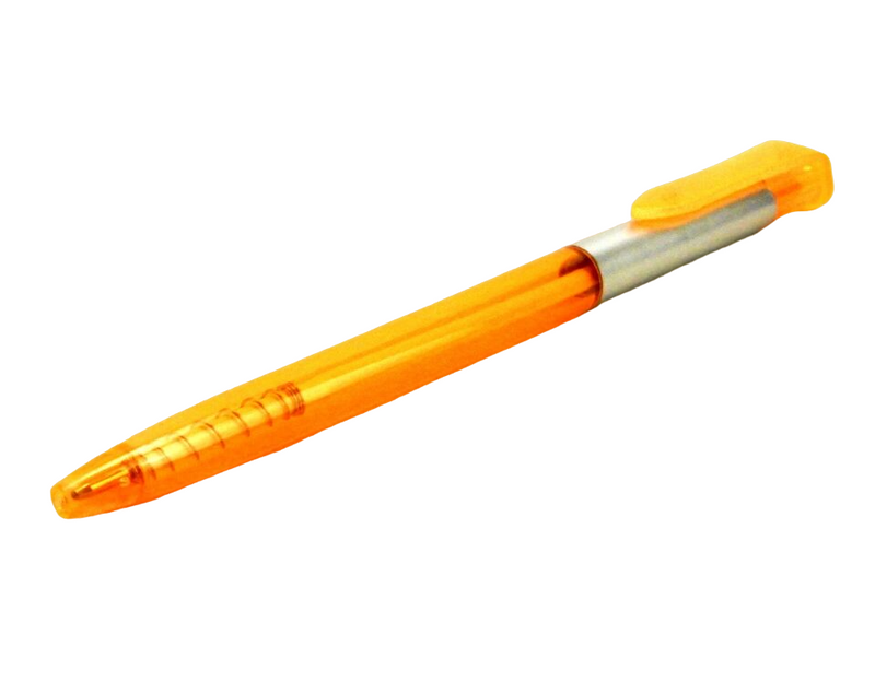 Vibrant Translucent Orange Spiral Notebook with Pen - 120 Unlined Pages - Organize Your Thoughts in Style