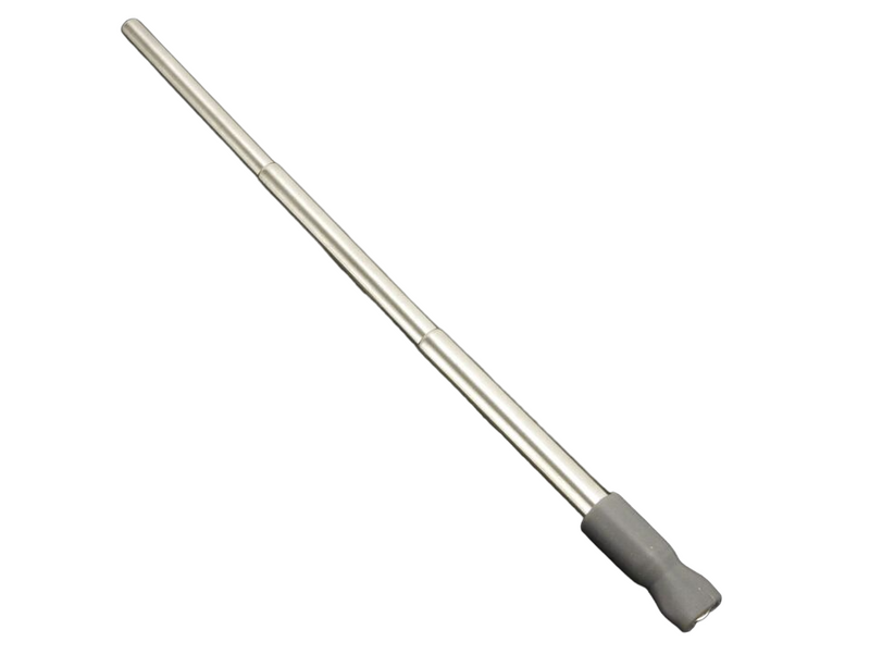 Reusable Metal Telescoping Straw with Case, Silicone Tip, and Cleaning Brush.