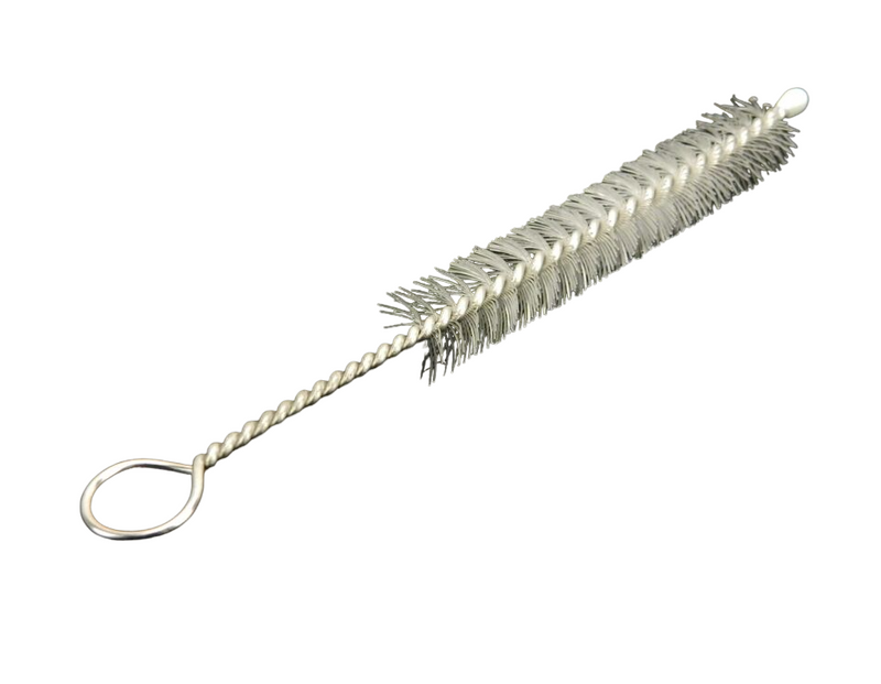 Reusable Metal Telescoping Straw with Case, Silicone Tip, and Cleaning Brush.