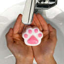 Paw Print Bath Soap For Kids, 3 Oz, White w/Pink Pads, Kingsley For Kids