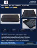 Passport Holder and Travel ID Wallet flyer