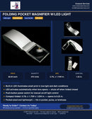 Folding Pocket Magnifier with LED Light flyer