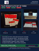 Tulip Design Plate Set of Three flyer