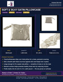 Soft and Silky Satin Pillowcase flyer
