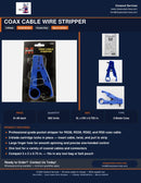Coax Cable Wire Stripper — 2-blade, Morris