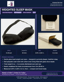 Weighted Sleep Mask — glass bead fill, 8 oz