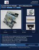 Glass Photo Frame — NYC Urbanscape, Blue Highlights