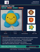 Amikins Pillow — hand-crocheted amigurumi, bamboo yarn