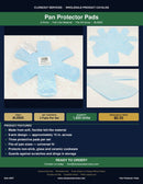 Pan Protector Pads — 6-arm felt, 3 per set,