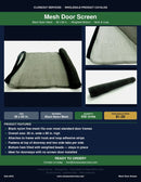 Mesh Door Screen — black nylon, 36 x 80 in.