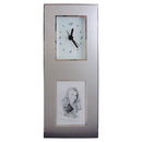 2" X 3" Aluminum Photo Frame Desk Clock