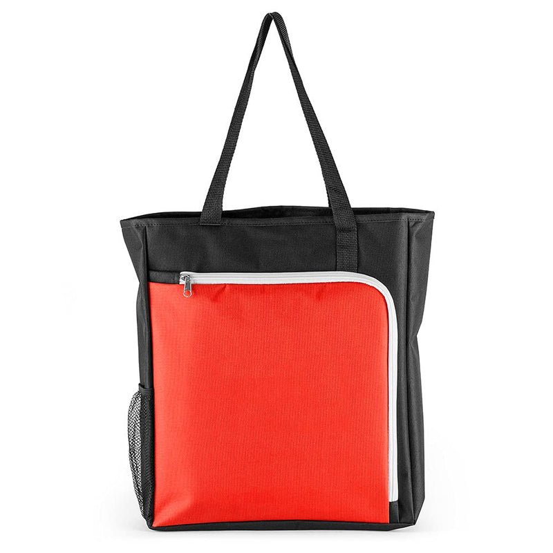 Tote Bag with Zippered Front Pocket