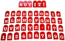 Perfect Brownie Pan Stencil Set of 40 Pieces Including Alphabets, Numbers & Signs