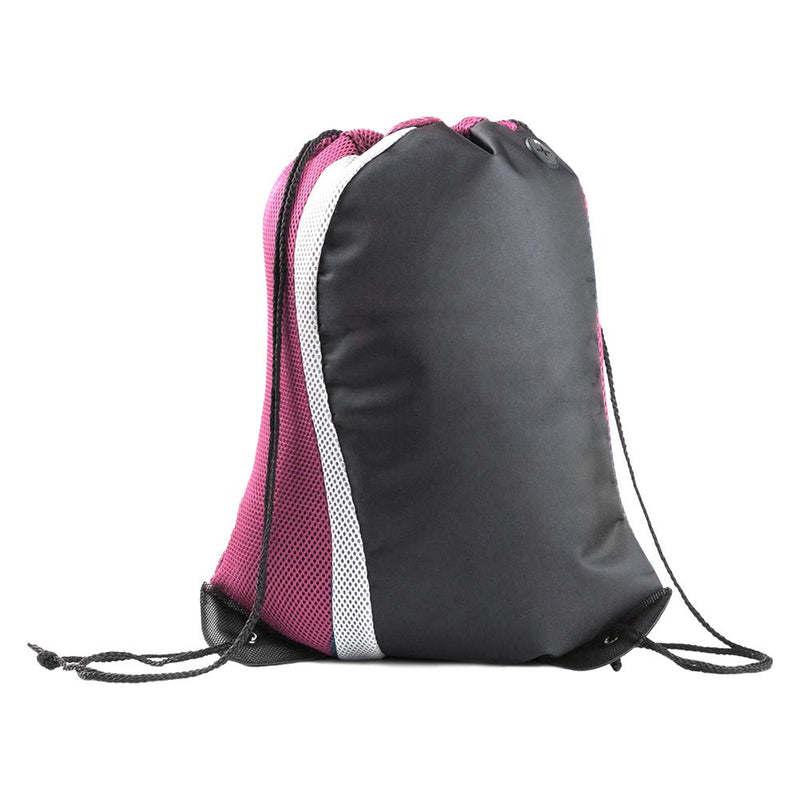 Pink Microfiber Cinch Sack - Drawstring Backpack