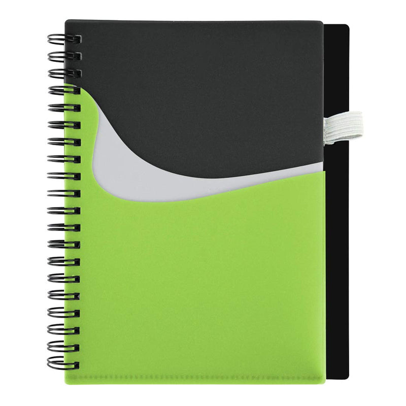Spiral Notebook With Slip Pocket Cover