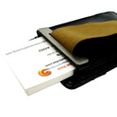 Black Leather Business Card Holder/Dispenser