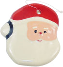 Santa Head Ceramic Xmas Ornament
