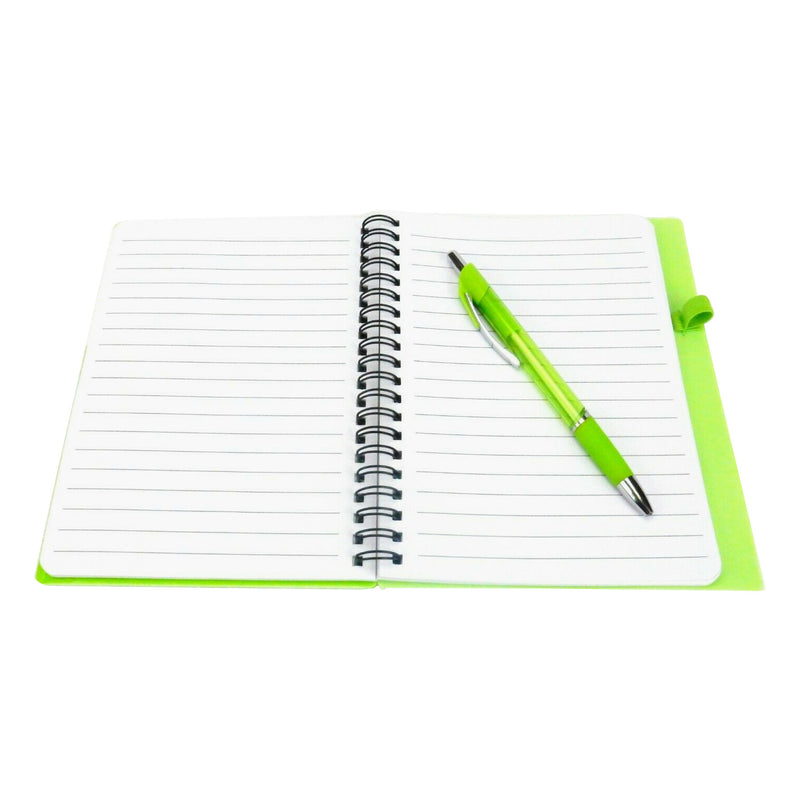 Edge Hardcover Spiral Notebook with Matching Pen