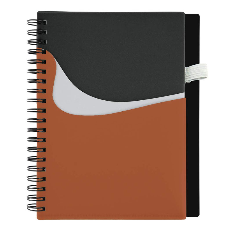 Spiral Notebook With Slip Pocket Cover