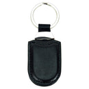 Faux Leather Key Tag with Metal Split Key Ring