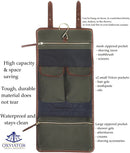 OXVIATOR Hanging Leather Toiletry Bag