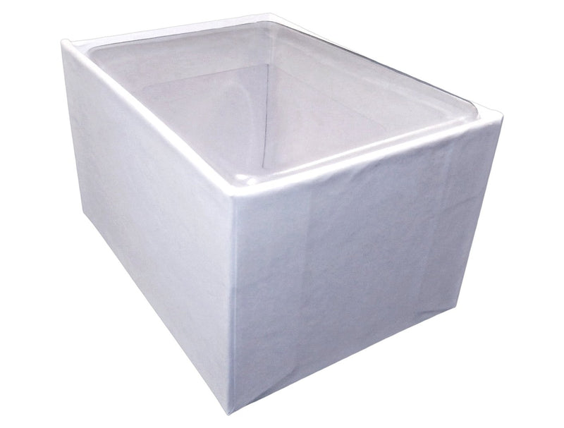 White Cardboard 3"x2" Box with Clear Acetate Tuck Lid
