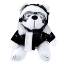 Plush White Aviator Bear