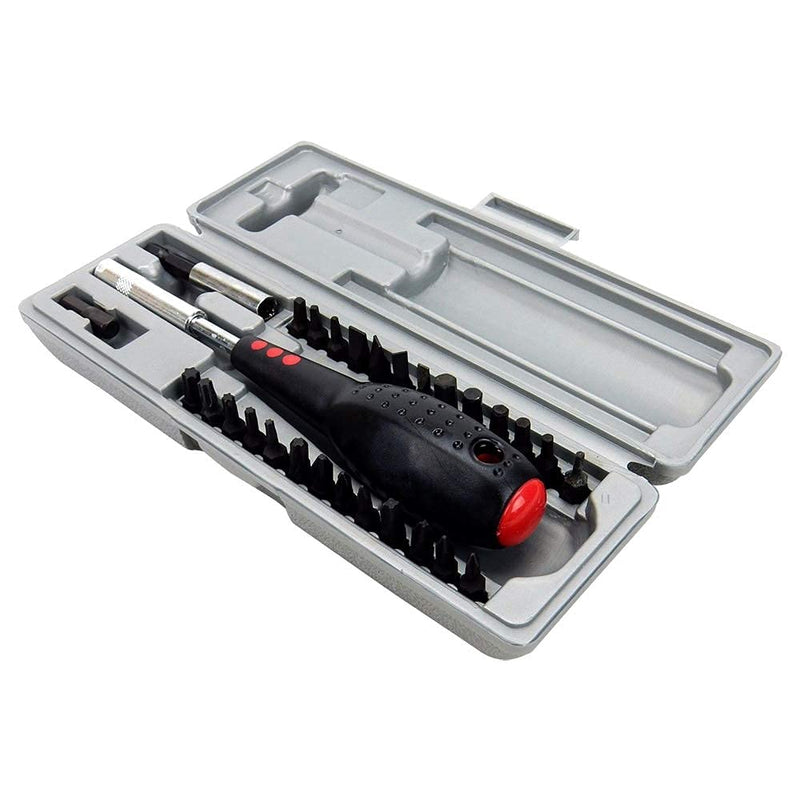 Morris Ergonomic Cushion Grip Screwdriver and Magnetic Bit Set, 29 Piece