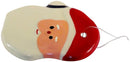 Santa Head Ceramic Xmas Ornament