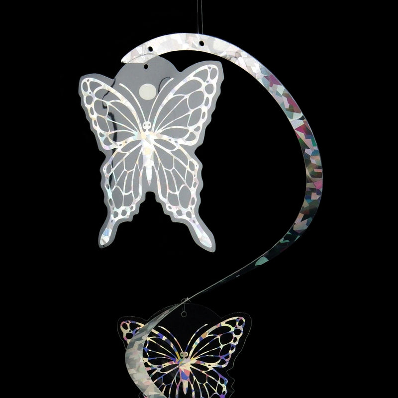 Colorful Spiral Butterfly Wind Spinner Decoration