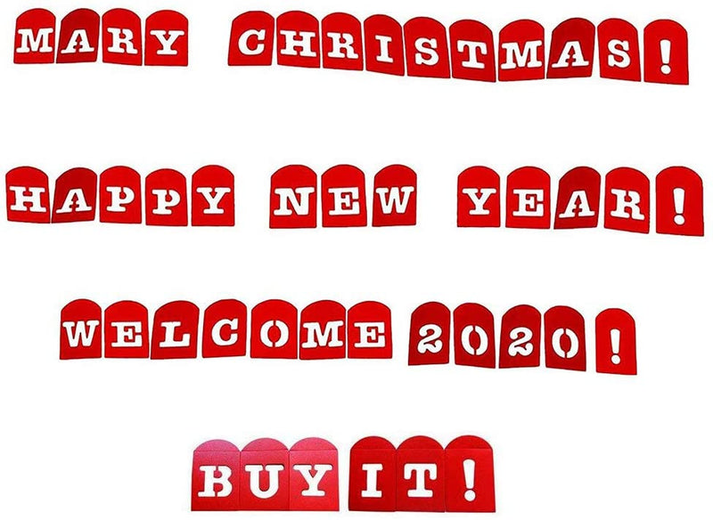 Perfect Brownie Pan Stencil Set of 40 Pieces Including Alphabets, Numbers & Signs