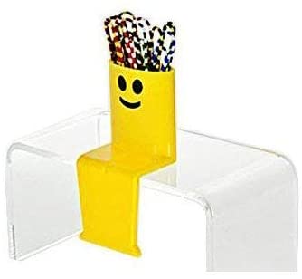 Yellow Smiley Face Paper Clip Dispenser