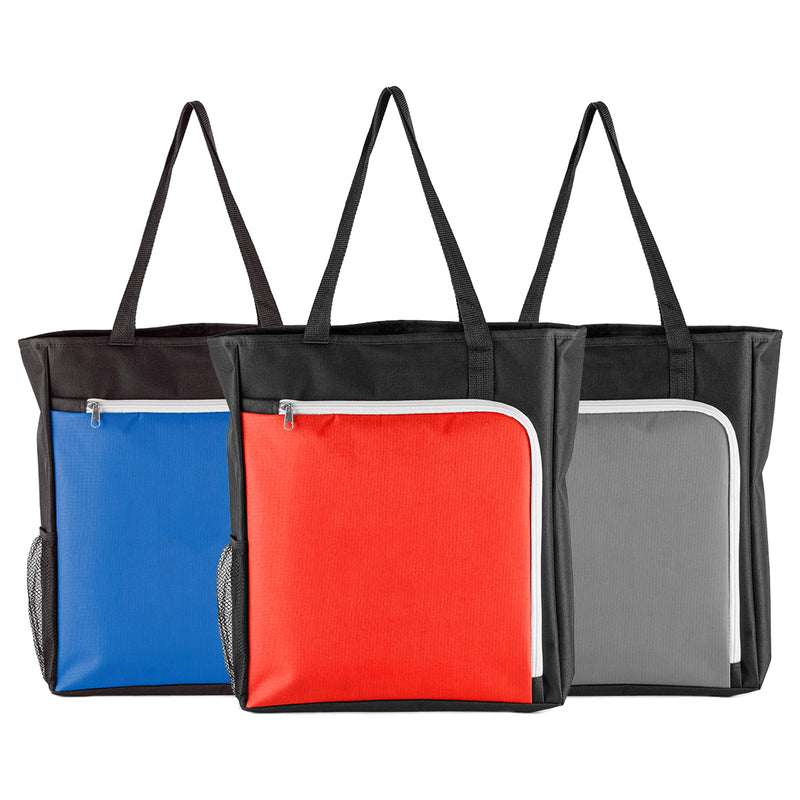 Tote Bag with Zippered Front Pocket