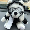 Plush White Aviator Bear