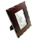 Wooden 4" X 6" Photo Frame with Beveled Scallops